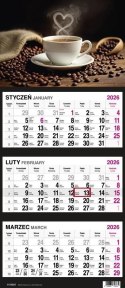 Kalendarz ścienny KAWA 310mm x 790mm Press Kalendarz ścienny KAWA 310mm x 790mm Press