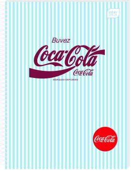 Kołozeszyt (kołobrulion) Interdruk COCA COLA SOFT TOUCH A5 100k. 70g krata
