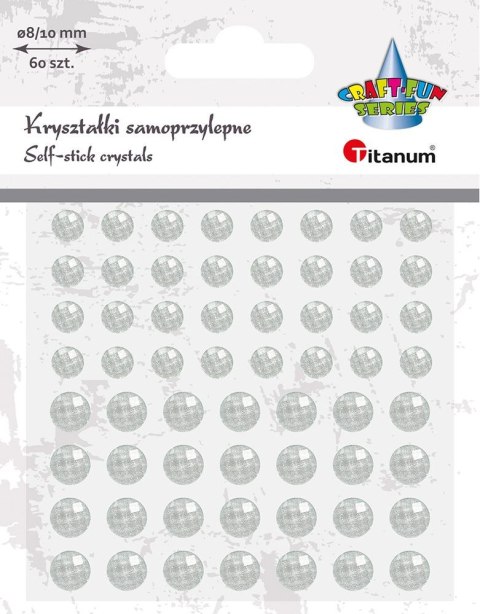 Kryształki Titanum Craft-Fun Series samoprzylepne 50 szt białe (DIY1801A) Kryształki Titanum Craft-Fun Series samoprzylepne 50 szt białe (DIY1801A)