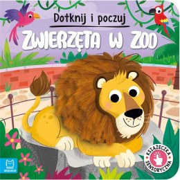 Książka dla dzieci Zwierzęta w zoo. Dotknij i poczuj.