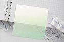 Notes samoprzylepny (karteczki) Titanum transparentne, z polipropylenu 75x75 biało- zielony 50k [mm:] 75x75