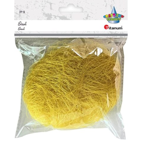 Sizal Titanum Craft-Fun Series żółty 30g Sizal Titanum Craft-Fun Series żółty 30g