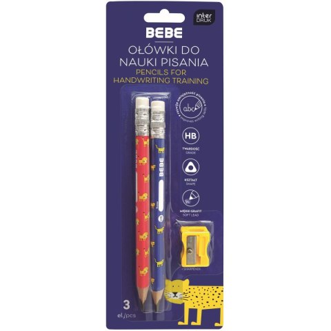 Zestaw piśmienniczy BEBE KIDS 2 szt jumbo + temerówka Bebe Zestaw piśmienniczy BEBE KIDS 2 szt jumbo + temerówka Bebe