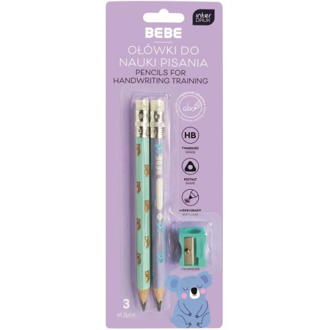Zestaw piśmienniczy BEBE KIDS 2 szt jumbo + temerówka Bebe Zestaw piśmienniczy BEBE KIDS 2 szt jumbo + temerówka Bebe