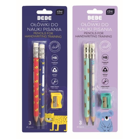 Zestaw piśmienniczy BEBE KIDS 2 szt jumbo + temerówka Bebe Zestaw piśmienniczy BEBE KIDS 2 szt jumbo + temerówka Bebe