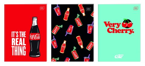 Zeszyt Interdruk COCA COLA MAT+UV A4 32k. 70g krata Zeszyt Interdruk COCA COLA MAT+UV A4 32k. 70g krata
