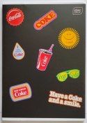 Zeszyt Interdruk COCA COLA MAT+UV A5 32k. 70g trzy linie