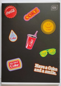 Zeszyt Interdruk COCA COLA MAT+UV A5 32k. 70g trzy linie