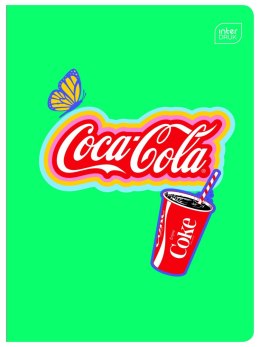 Zeszyt Interdruk COCA COLA MAT+UV A5 32k. 70g trzy linie