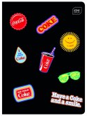 Zeszyt Interdruk COCA COLA MAT+UV A5 32k. 70g trzy linie