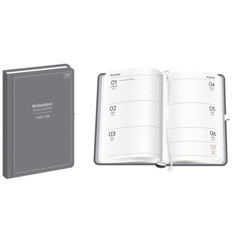 Kalendarz książkowy (terminarz) Grey 352 stron A5 Interdruk Kalendarz książkowy (terminarz) Grey 352 stron A5 Interdruk