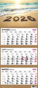 Kalendarz ścienny PLAŻA 310mm x 790mm Press