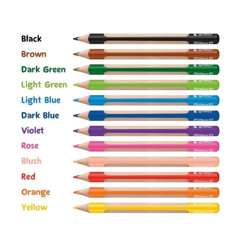 Kredki ołówkowe Griffix 12 kol. Pelikan (400198414)