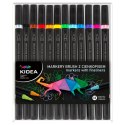 Marker permanentny mix okrągła końcówka Kidea (MBC12KKA)