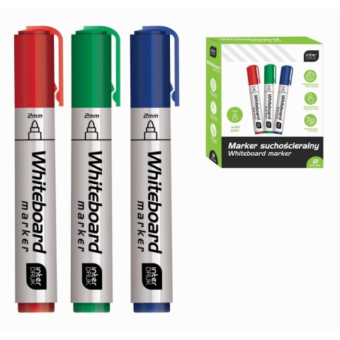 Marker suchościeralny mix okrągła końcówka Interdruk (IMARTAB) Marker suchościeralny mix okrągła końcówka Interdruk (IMARTAB)