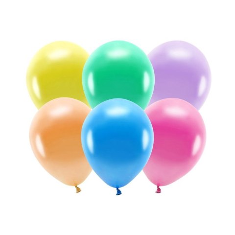 Balon gumowy Eco metalizowane mix 260mm Partydeco (ECO26M-000-10) Balon gumowy Eco metalizowane mix 260mm Partydeco (ECO26M-000-10)