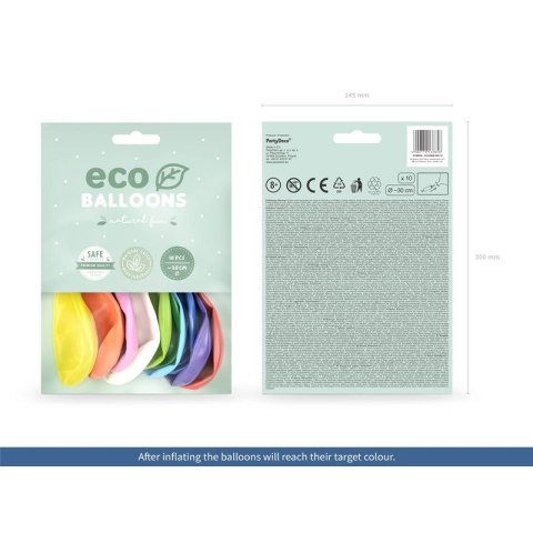 Balon gumowy Eco metalizowane mix 260mm Partydeco (ECO26M-000-10) Balon gumowy Eco metalizowane mix 260mm Partydeco (ECO26M-000-10)