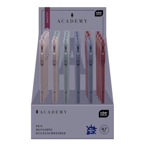 Długopis standardowy SMOOTH ACADEMY z gripem niebieski Interdruk (automatyczny) Długopis standardowy SMOOTH ACADEMY z gripem niebieski Interdruk (automatyczny)