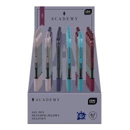 Długopis żelowy GEL ACADEMY wkład niebieski Interdruk (automatyczny)