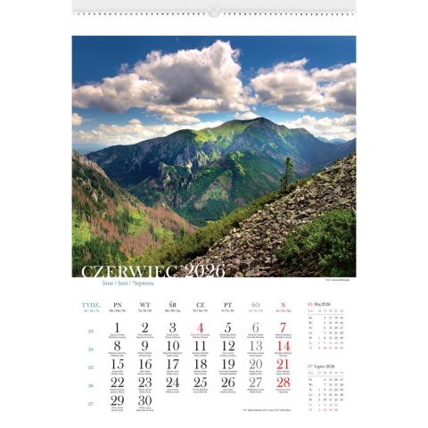 Kalendarz ścienny PEJZAŻE POLSKIE 13-planszowe 320mm x 470mm Lucrum (RW01) Kalendarz ścienny PEJZAŻE POLSKIE 13-planszowe 320mm x 470mm Lucrum (RW01)