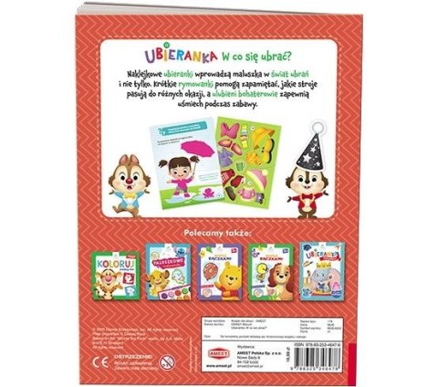 Książeczka edukacyjna Disney Maluch. Ubieranka. W co się ubrać? Ameet (MUB 9202) Książeczka edukacyjna Disney Maluch. Ubieranka. W co się ubrać? Ameet (MUB 9202)