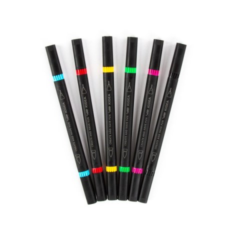 Marker permanentny wkład mix okrągła końcówka Kidea (MBC6KKA)