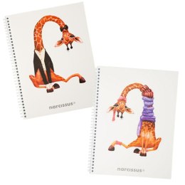 Notes (notatnik) zyrafa A4 80k. krata Narcissus