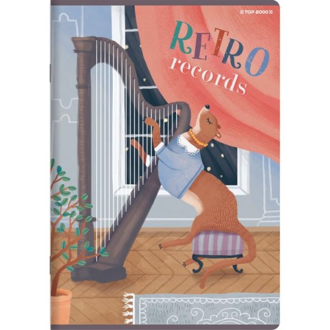Zeszyt BOOKWORM/RETRO A5 32k. 70g krata Top 2000 (400169402) Zeszyt BOOKWORM/RETRO A5 32k. 70g krata Top 2000 (400169402)