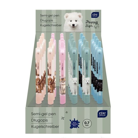 Długopis żelowy PUPPY SIGN zgripem niebieski 0,7mm Interdruk (żelowy) Długopis żelowy PUPPY SIGN zgripem niebieski 0,7mm Interdruk (żelowy)