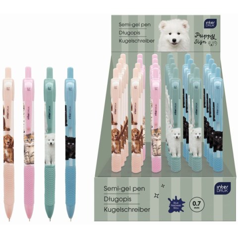 Długopis żelowy PUPPY SIGN zgripem niebieski 0,7mm Interdruk (żelowy) Długopis żelowy PUPPY SIGN zgripem niebieski 0,7mm Interdruk (żelowy)