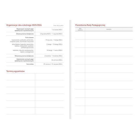Kalendarz nauczyciela książkowy (terminarz) GRANATOWY NEBRASKA Z GUMKĄ A5 Wydawnictwo Wokół Nas (A5DN074B) Kalendarz nauczyciela książkowy (terminarz) GRANATOWY NEBRASKA Z GUMKĄ A5 Wydawnictwo Wokół Nas (A5DN074B)