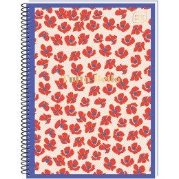 Kołozeszyt (kołonotatnik) TUTTO BELLO metalic A6 80k. 70g krata Interdruk