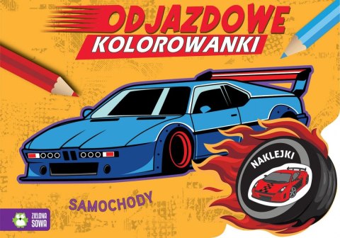 Książeczka edukacyjna Odjazdowe kolorowanki. Samochody Zielona Sowa Książeczka edukacyjna Odjazdowe kolorowanki. Samochody Zielona Sowa