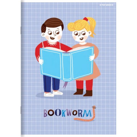 Zeszyt BOOKWORM/RETRO A5 16k. 70g podwójna linia kolor Top 2000 (400169400) Zeszyt BOOKWORM/RETRO A5 16k. 70g podwójna linia kolor Top 2000 (400169400)