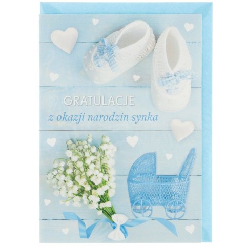 Kartka składana Laurka dziecięca B6 Pol-mak Kartka składana Laurka dziecięca B6 Pol-mak