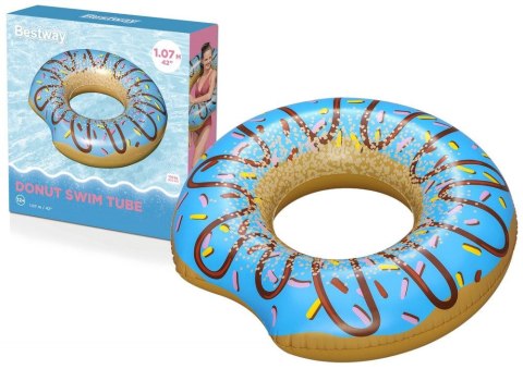 Koło do pływania Best Way Donut Pączek Niebieski 107 cm (17028) Koło do pływania Best Way Donut Pączek Niebieski 107 cm (17028)