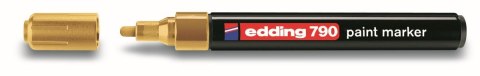Marker olejowy Edding 790 złoty 2,0-3,0mm okrągła/ścięta końcówka Marker olejowy Edding 790 złoty 2,0-3,0mm okrągła/ścięta końcówka