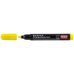 Marker permanentny Toma żółty okrągła końcówka