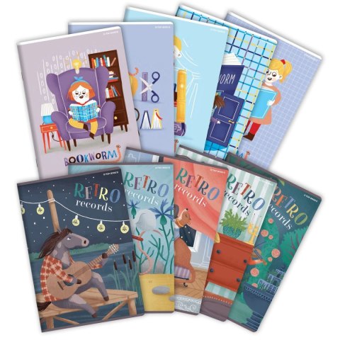 Zeszyt Top 2000 BOOKWORM/RETRO A6 32k. 70g krata (400169403) Zeszyt Top 2000 BOOKWORM/RETRO A6 32k. 70g krata (400169403)