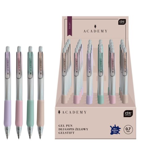 Długopis żelowy PASTEL ACADEMY automatyczny SILKY z gripem niebieski 0,7mm Interdruk (żelowy) Długopis żelowy PASTEL ACADEMY automatyczny SILKY z gripem niebieski 0,7mm Interdruk (żelowy)