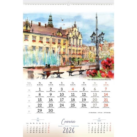 Kalendarz ścienny 13-planszowe 320mm x 470mm Lucrum (RW06) Kalendarz ścienny 13-planszowe 320mm x 470mm Lucrum (RW06)