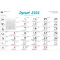 Kalendarz ścienny Piękne krajobrazy rodzinny 2026 280mm x 200mm Lucrum (WL04)