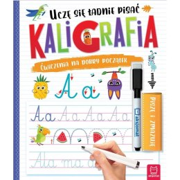 Książka dla dzieci Kaligrafia. Uczę się ładnie pisać. Piszę i zmazuję. Aksjomat