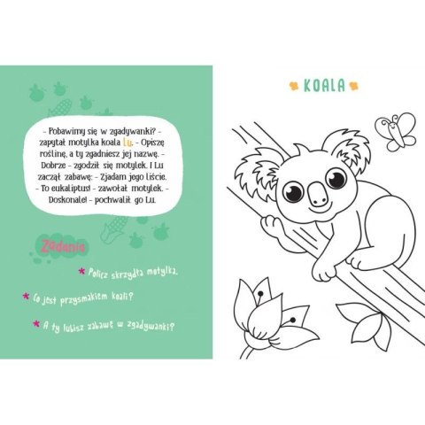 Książka dla dzieci Małe zwierzątka Malowanka z farbkami i pędzelkiem