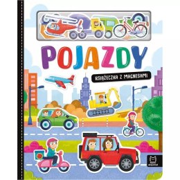 Książka dla dzieci Pojazdy. Książeczka z magnesami