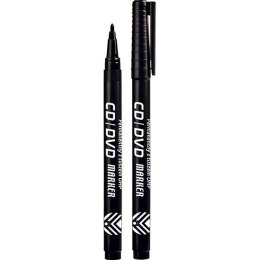 Marker do cd czarny 1mm Tetis (KM111-V)