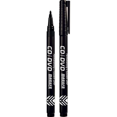 Marker do cd czarny 1mm Tetis (KM111-V) Marker do cd czarny 1mm Tetis (KM111-V)