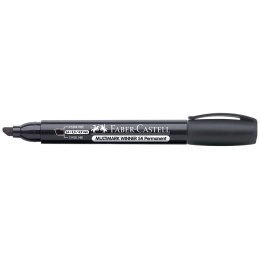 Marker permanentny czarny ścięta końcówka Faber Castell (157999)