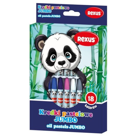 Pastele olejne Kids 18 kol. Rexus (114484) Pastele olejne Kids 18 kol. Rexus (114484)