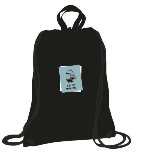 Plecak (worek) na sznurkach MINIONKI czarna Beniamin (9243) Plecak (worek) na sznurkach MINIONKI czarna Beniamin (9243)